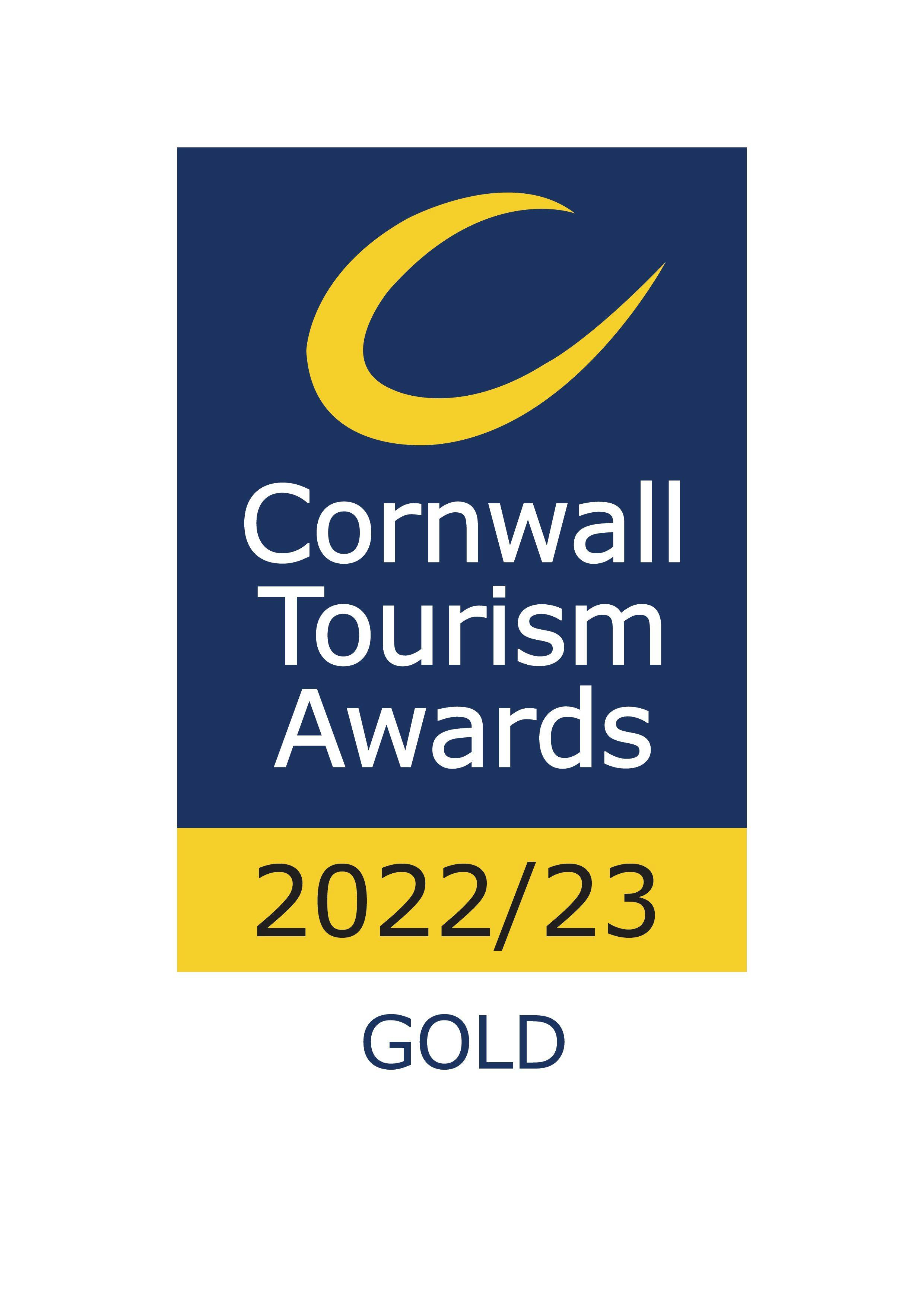 Cornwall Tourism Awards Gold 2022/2023