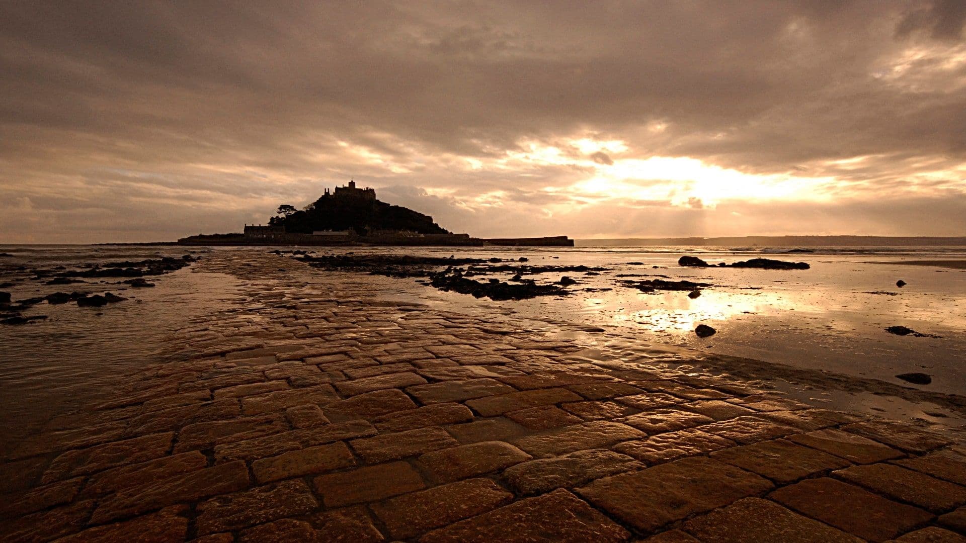 St Michaels Mount Causeway Sunset by Bob Berry (1)-min.jpg